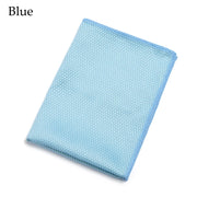 Blue microfibre cleaning cloth; supplied as a pack of two